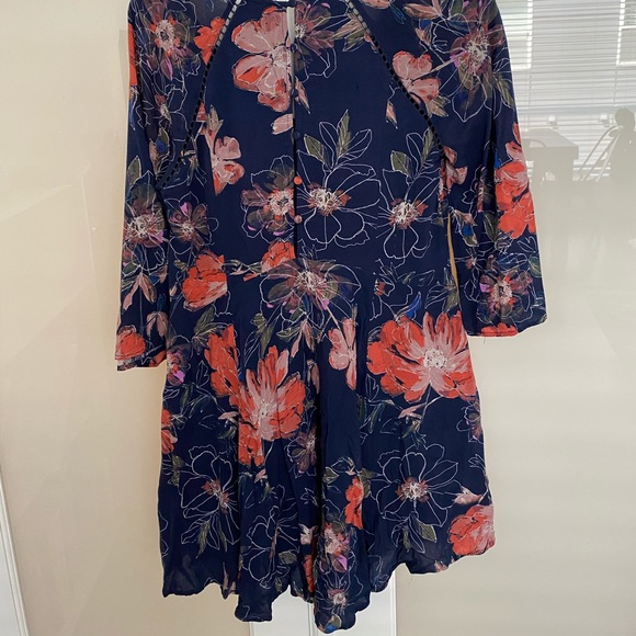 Free People blue floral dress - Picture 3 of 6